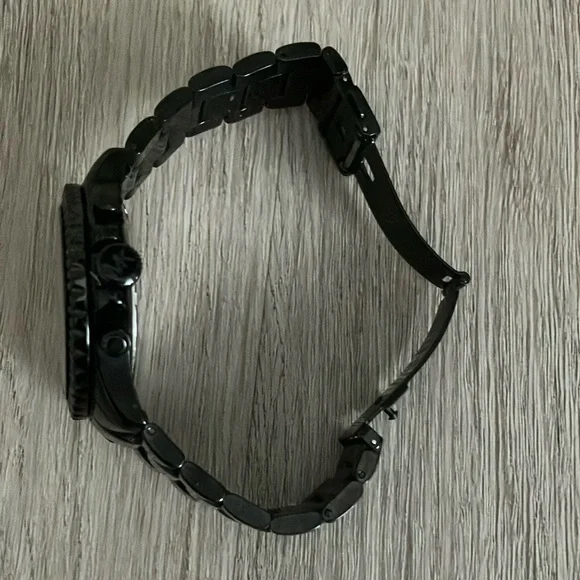 Michael Kors Black Everest Chronograph Watch - Picture 2 of 5